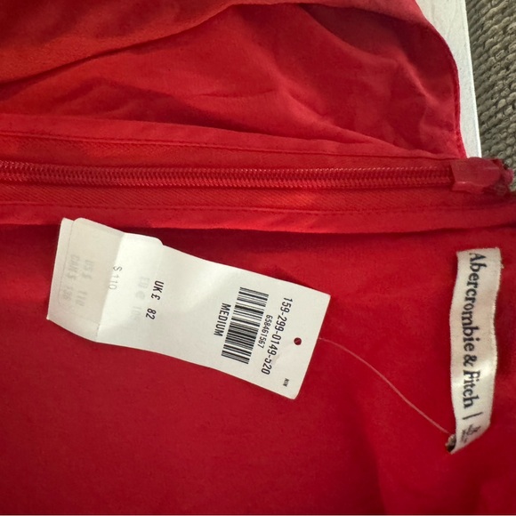 Abercrombie - Knotted Cutout Midi Dress - Red - NWT - Picture 5 of 5